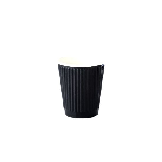 Detpak Black Check Ripple Coffee Cup 8oz 40pk