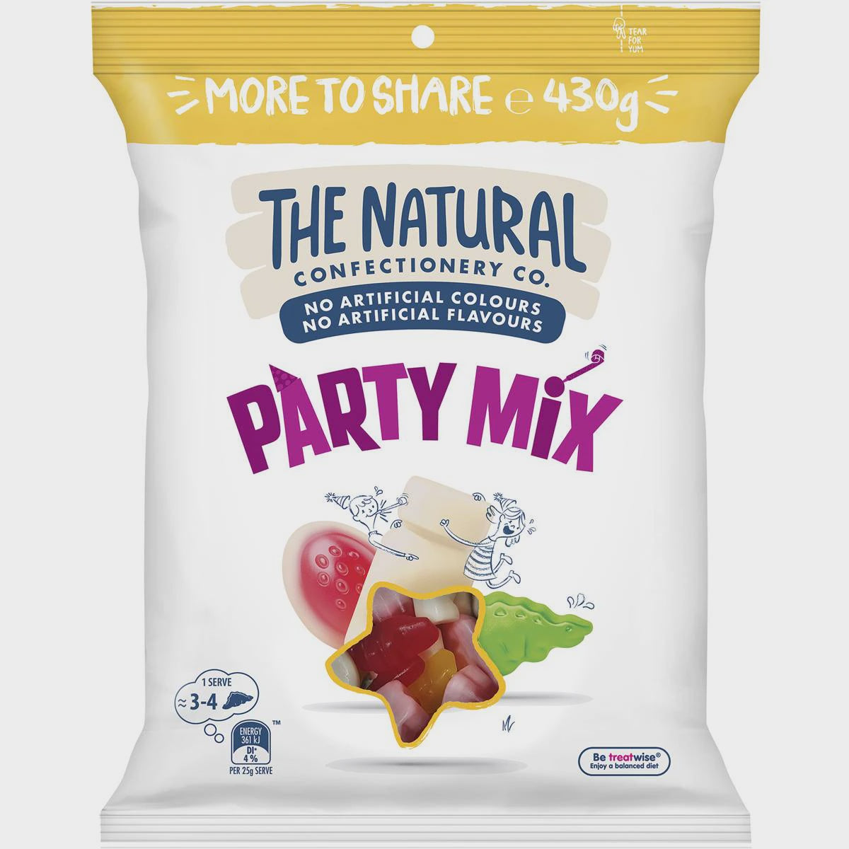 The Natural Confectionery Co Party Mix 430g