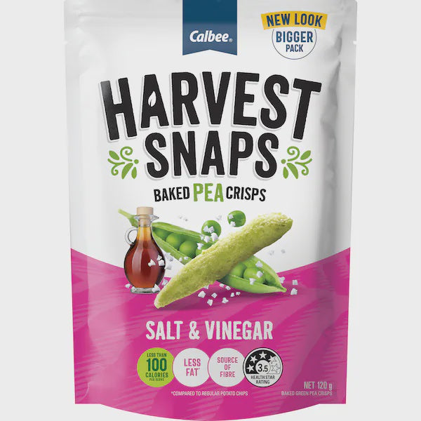 Calbee Harvest Snaps Salt and Vinegar 120g