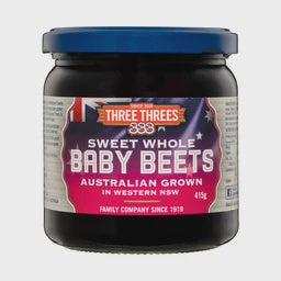 Three Three's Whole Baby Beets 415g