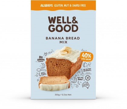 Well & Good Banana Bread Mix GF 350g