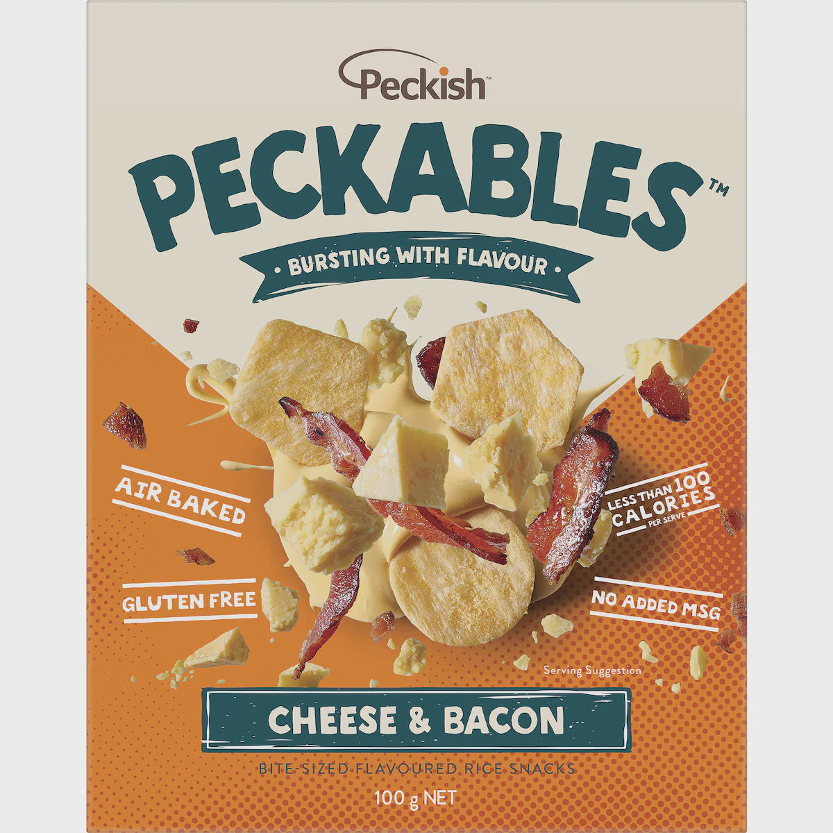 Peckish Peckables Cheese & Bacon GF 100g