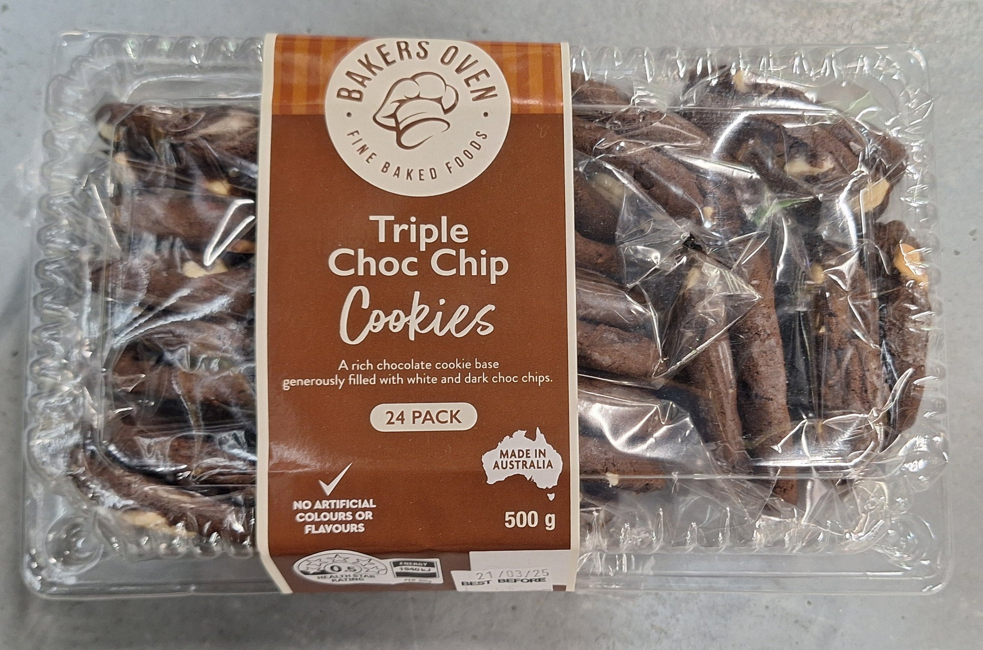 Bakers Oven Triple Choc Cookie pk24