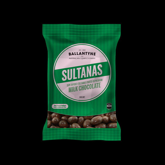 Ballantyne Milk Chocolate Sultanas 180g