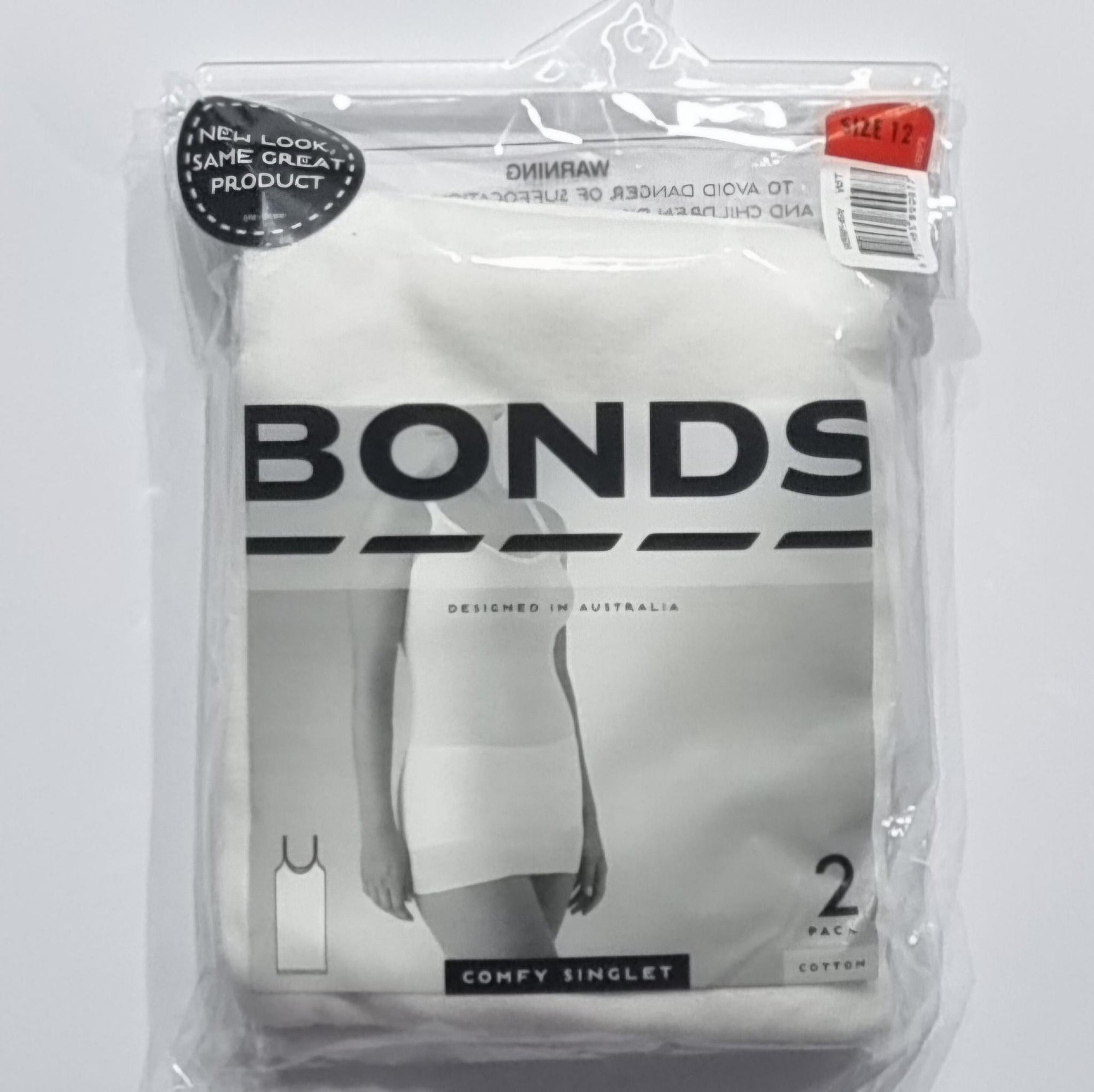 Bonds Womens Comfy Singlet - 2pk