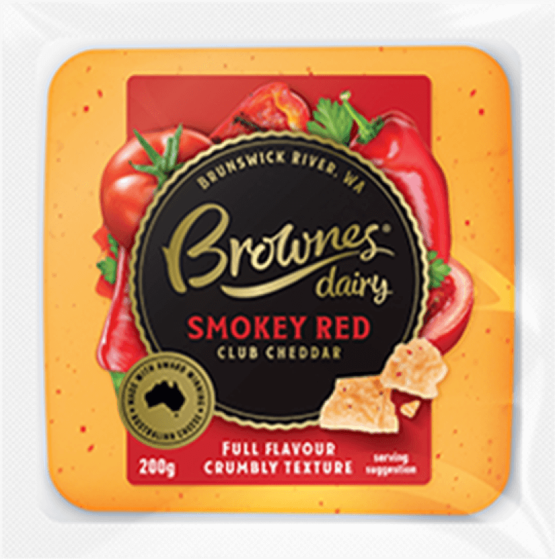 Brownes Club Cheddar Smokey Red 200g