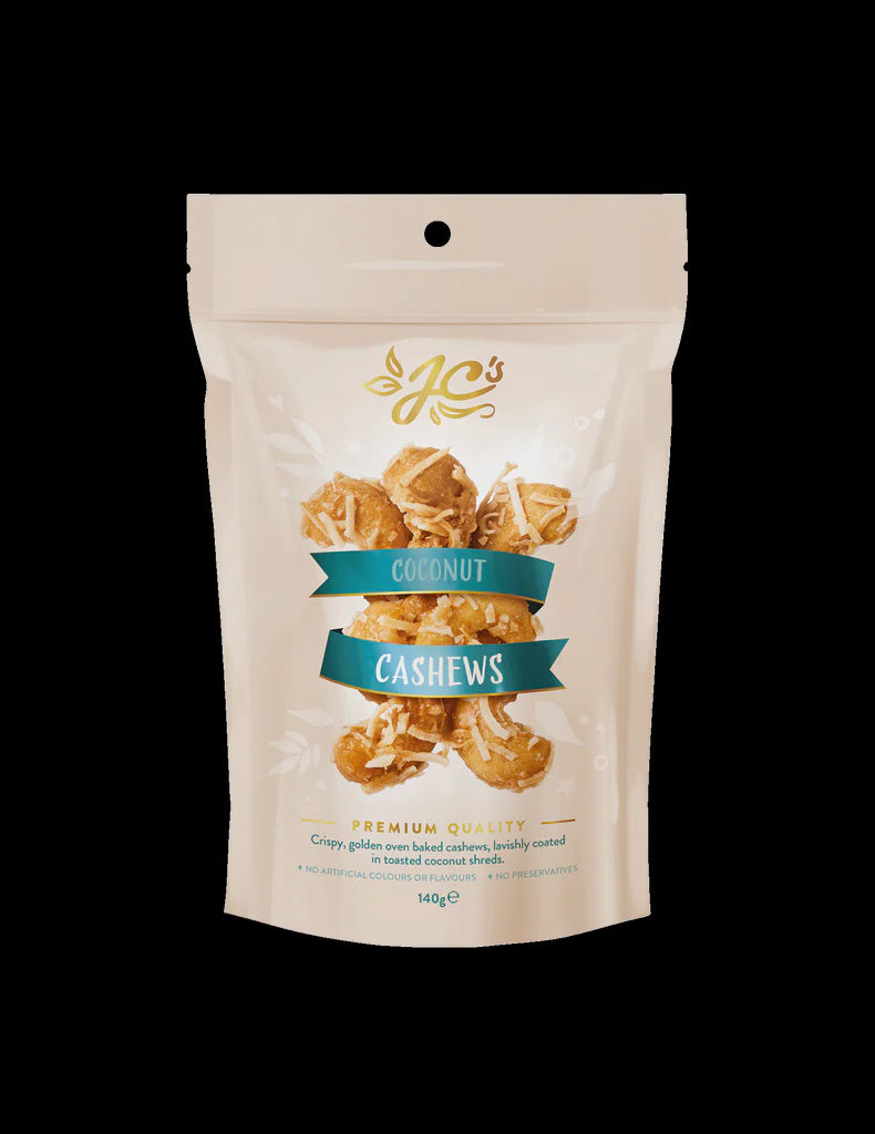 JC's Deluxe Coconut Cashews 140g