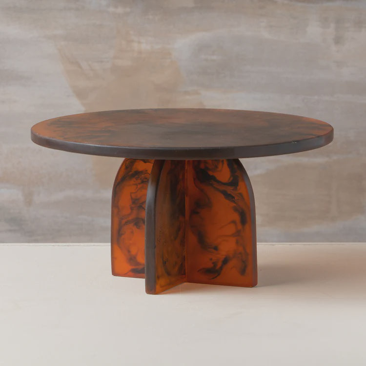 Flow Resin Cake Stand Earth