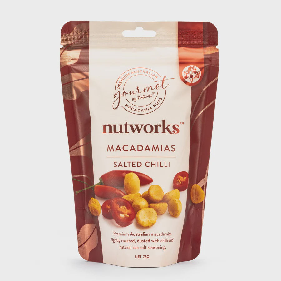 Nutworks Macadamias Salted Chilli 200g