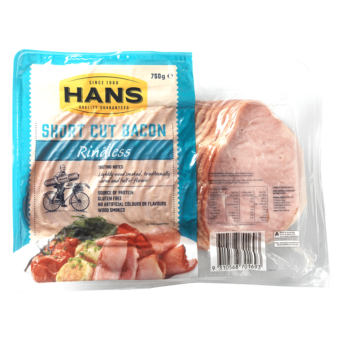 Hans Bacon Shortcut 750g