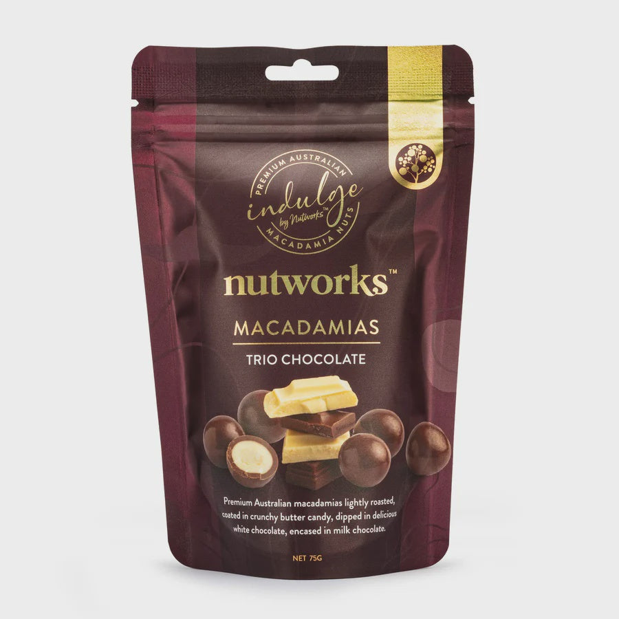 Nutworks Macadamias Trio Chocolate 200g