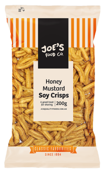 Joe's Soya Crisp Honey Mustard 200g