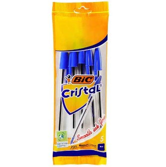 Bic Cristal Blue Pen 5Pk