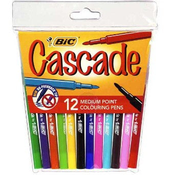 BIC Cascade Felt Markers 12Pk