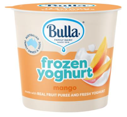 Bulla Frozen Yoghurt Cups Mango 200ml