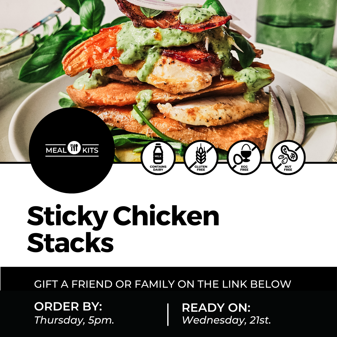 Sticky Chicken Stacks