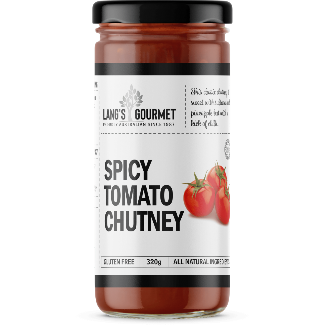 Lang's Gourmet Spicy Tomato Chutney 320g