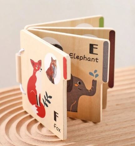 Wooden Early Education Animal Book