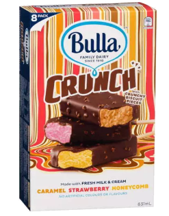 Bulla Ice cream Crunch Variety 8 Pack