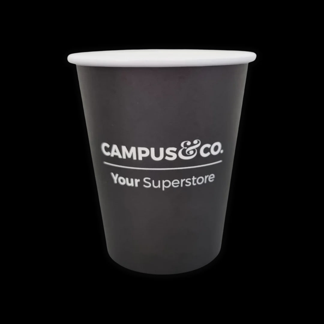 Campus & Co Coffee Cup Single Wall Printed 8oz/50 sleeve