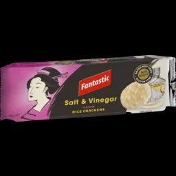 Fantastic Rice Crackers Pink Salt & Vinegar GF 100g