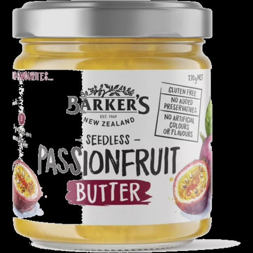 Barkers NZ Passionfruit Butter 270g