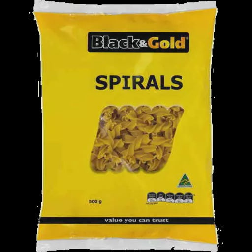 Black & Gold Spirals 500g