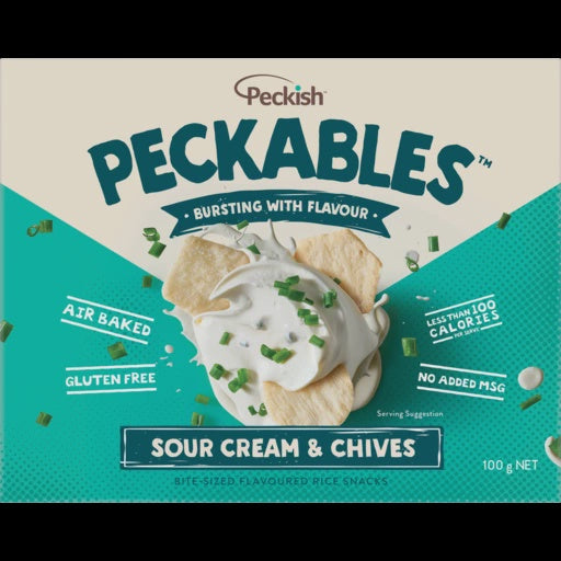 Peckish Peckables Sour Cream & Chives GF 100g