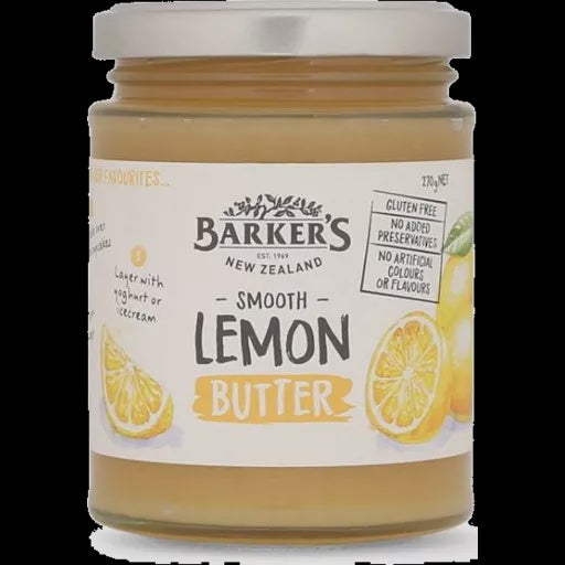 Barker's NZ Lemon Butter 270g