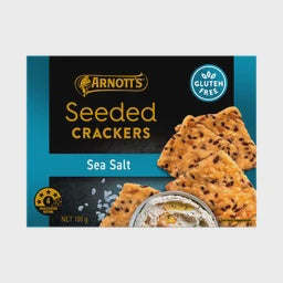 Arnott's Gold Label Seeded Crackers Sea Salt GF 100g