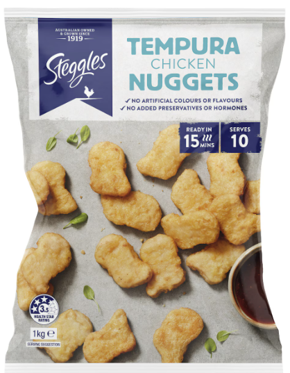 Steggles Tempura Chicken Nuggets 1Kg