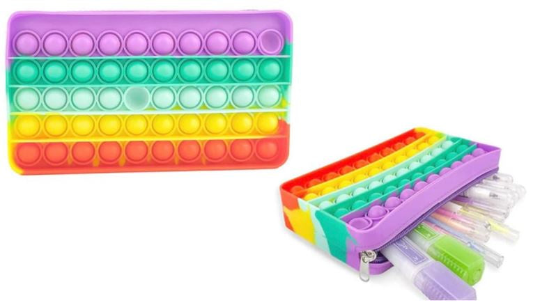 Fidget popper Pouch rainbow