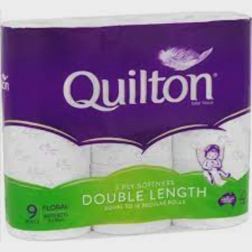 Quilton 3 ply Toilet Tissue Double Length 9pk