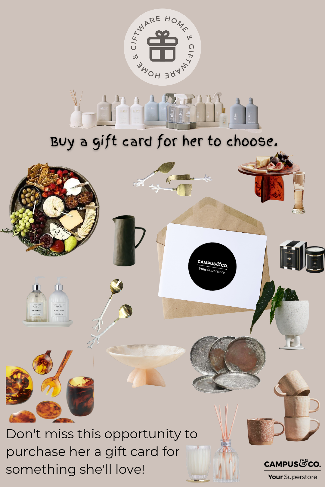 Homewares $50 Gift Card