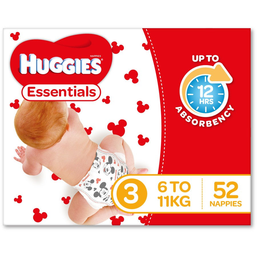 Huggies Essential Crawler Size 3 52pk