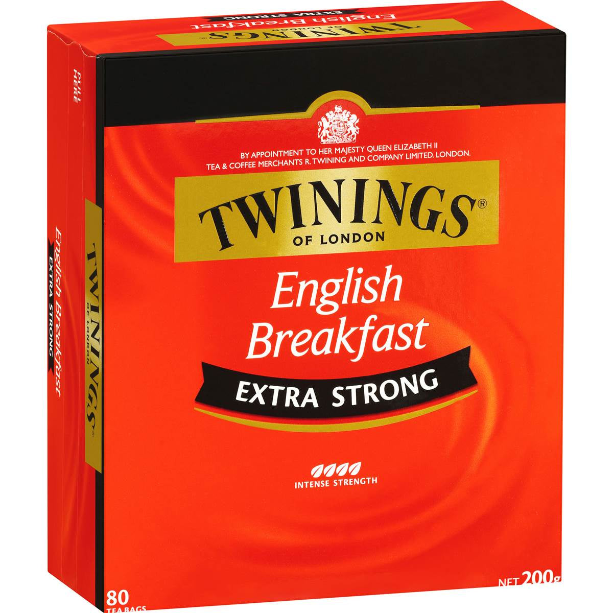 Twinings English Breakfast Extra Strong Tea Bags 80pk