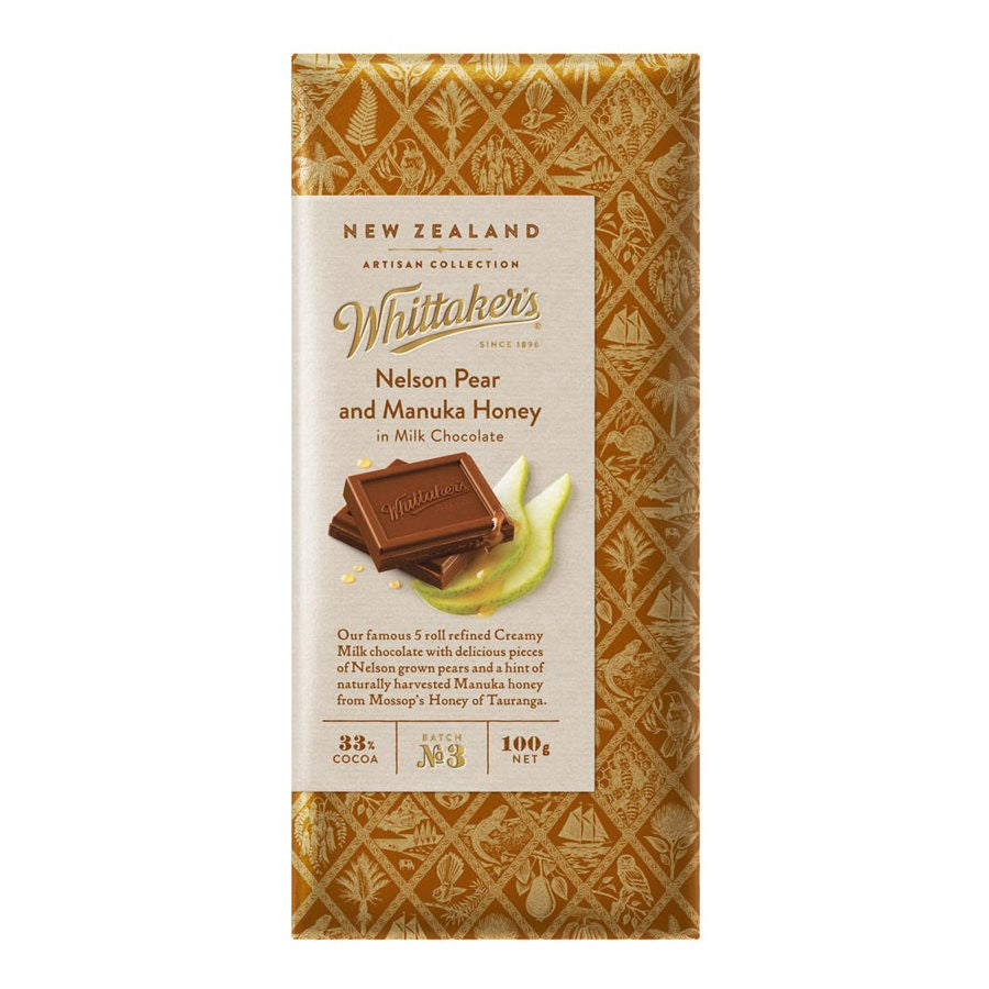 Whittaker's Nelson Pear and Manuka Honey 100s