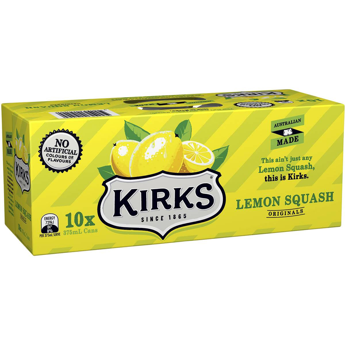 Kirks Lemon Squash Cans 375ml (ea)