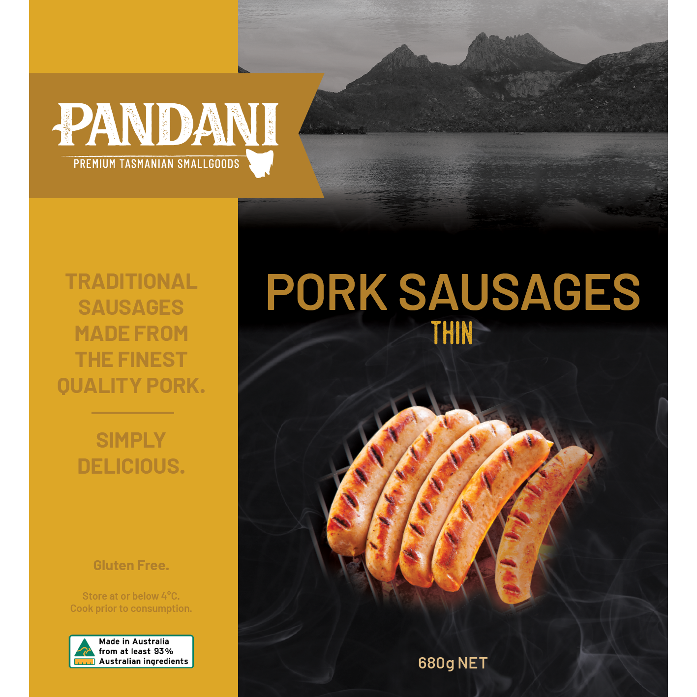 Pandani Thin Pork Sausages 500g