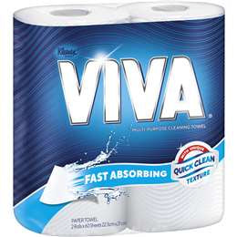 Viva Towel White 2Pk **