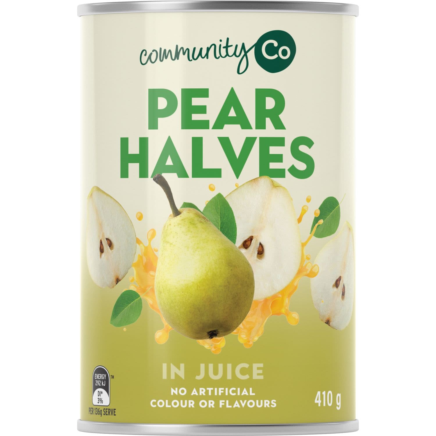 Community Co Pear Halves in Juice 410g