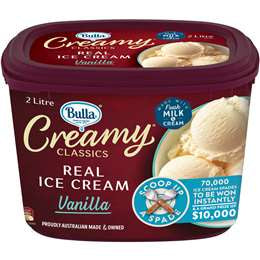 Bulla Premium Ice Cream Vanilla 2L