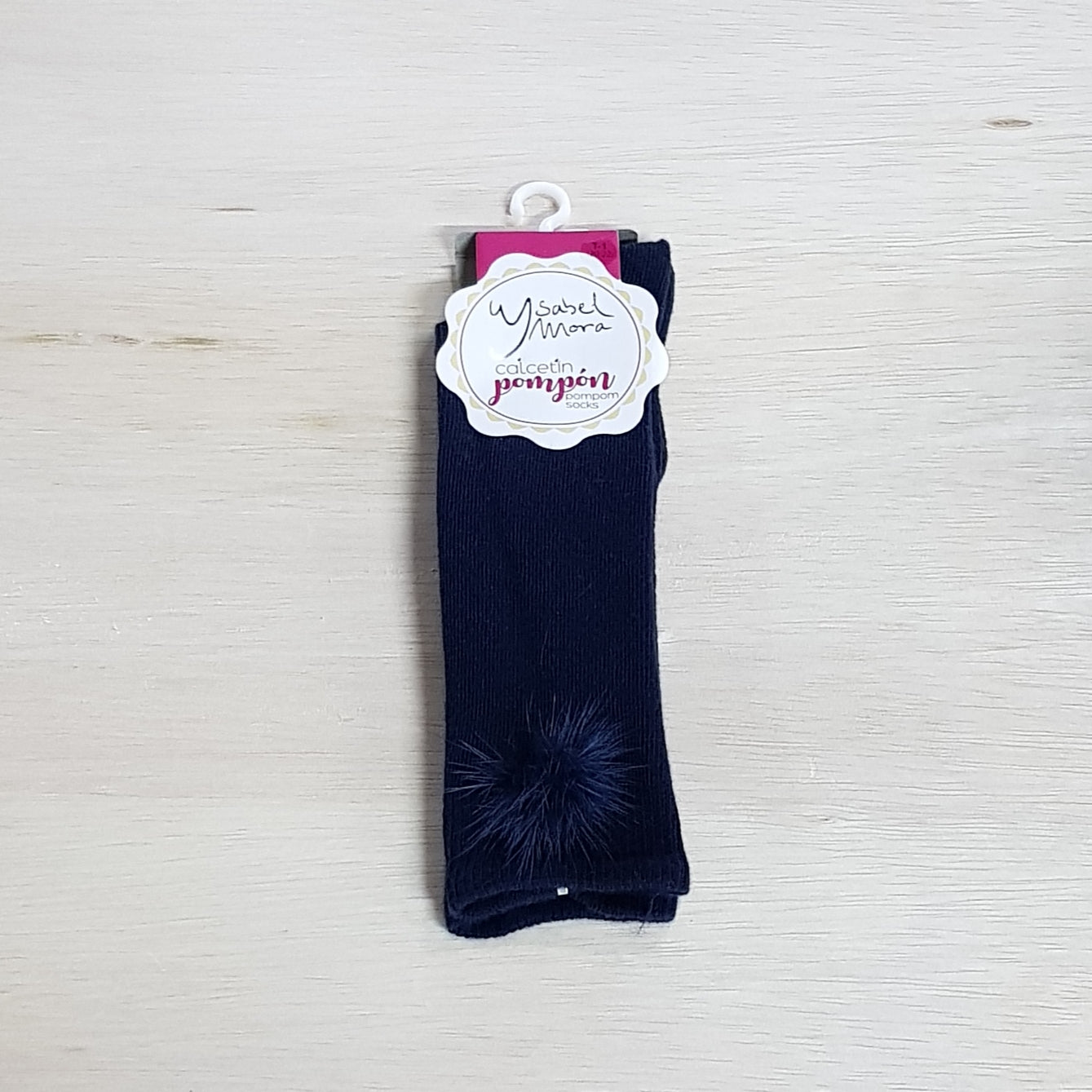 Ysabel Mora Fur Pom-Pom Socks