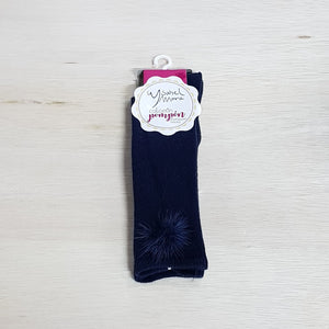 Ysabel Mora Fur Pom-Pom Socks