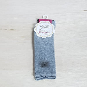 Ysabel Mora Fur Pom-Pom Socks