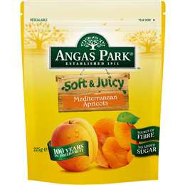 Angas Park Soft & Juicy Mediterranean Apricots 225g