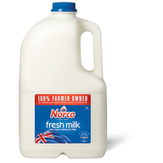 Norco Full Cream Milk 3L