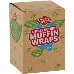 Dollar Sweets Unbleached Muffin Wraps 36Pk