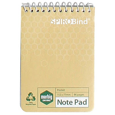 Marbig Spiro Bound Note Pad 96 pages