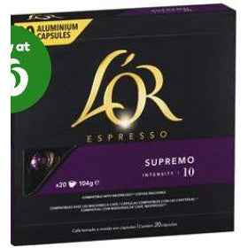 L'or Espresso Supremo Coffee Capsules 20 pack